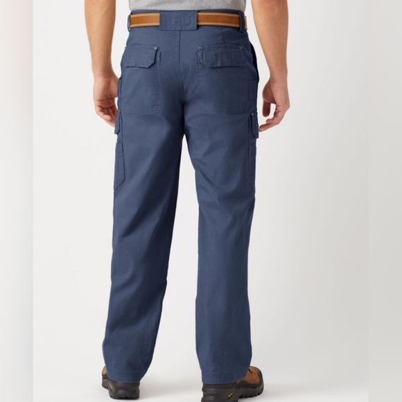 Duluth Trading Co Flex Fire Hose Cargo Work Pants Vintage Indigo 45507 40×34 - Picture 2 of 16